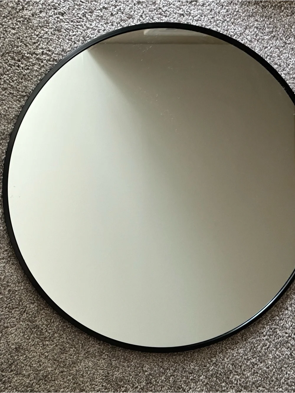 Black Round Wall Mirror - Minimal Frame
